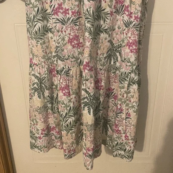 WONDERLY floral linen blend maxi dress 1X - Picture 5 of 12